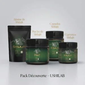 Pack Découverte Ushilab 4 produits (résine, poudre, capsules, gummies)